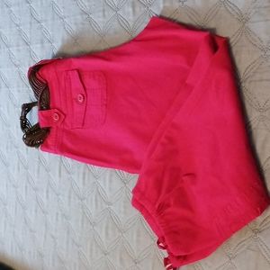 NWT Capri cargo pants in red, size 8P by Style & Co. Length is 19" long.